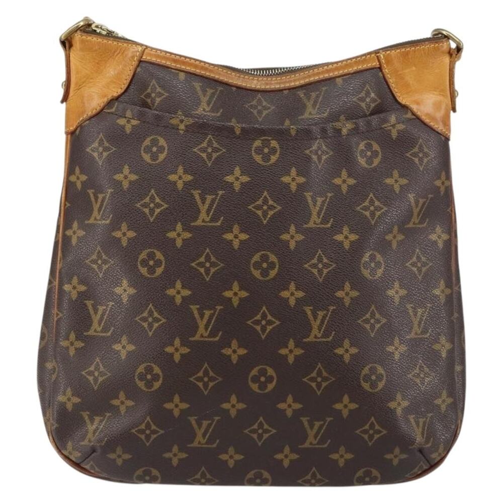Louis Vuitton Monogram Odeon MM Shoulder Bag Brown